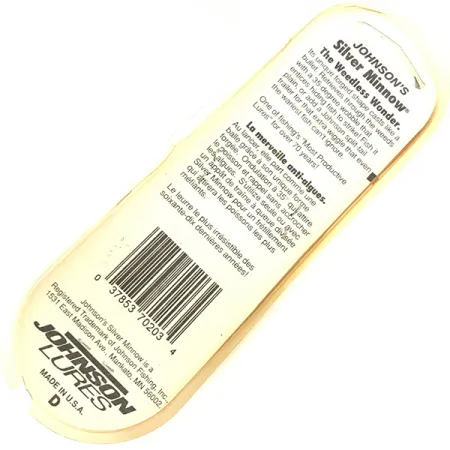 Johnson Weedless Silver Minnow Blinker, Gold, 14g, Krautschutz, #5046