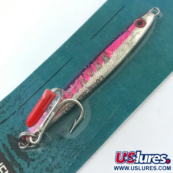 Luhr Jensen Deep Stinger Pilker, Silber / Pink, 21g, Vintage, #5051