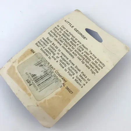 Mann's Bait Little George Tailspinner, Weiß/Gehämmerter Nickel, 14g, #5053