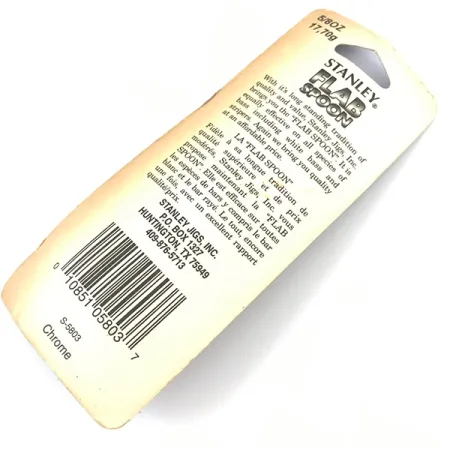 Stanley Flab Spoon Blinker, Nickel, 17,7g, Weitwurf-Köder, #5055