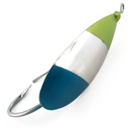 Weedless Johnson Silver Minnow Krautlöffel, Nickel/Blau/Grün, 12g, #5078