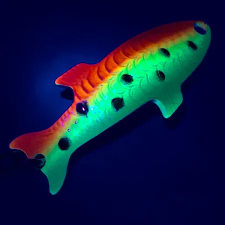 Acme Phoebe UV Blinker, Regenbogenforelle/Nickel, 4g, UV-aktiv, #5083