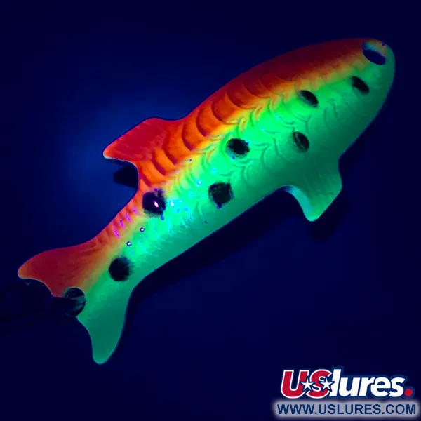 Acme Phoebe UV Blinker, Regenbogenforelle/Nickel, 4g, UV-aktiv, #5083