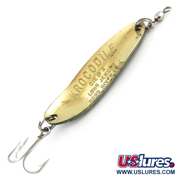 Luhr Jensen Krocodile Die #3 UV Blinker, Fire Tiger/Gold, 14g, #5085