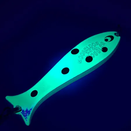 Williams Mooselook wobbler Blinker, Fluorescent Yellow / Black, 8g, #5086