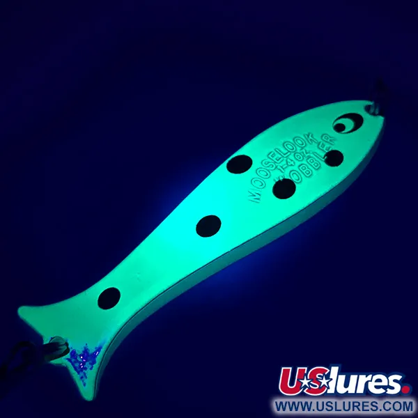 Williams Mooselook wobbler Blinker, Fluorescent Yellow / Black, 8g, #5086