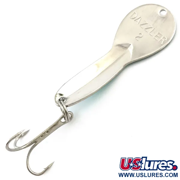 Acme Dazzler #2 Blinker, Nickel / Grün, 7g, Hechtköder, #5096