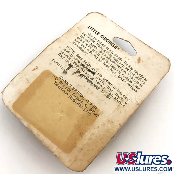 Mann's Bait Little George Tail-Spinner, Weiß/Nickel, 12g, #5115