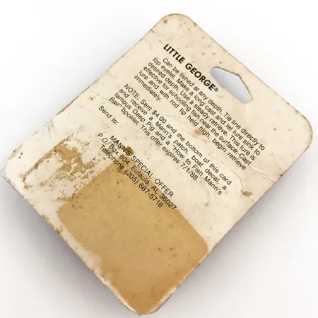 Mann's Bait Little George Tailspinner, Weiß/Nickel, 17g, Vintage, #5116