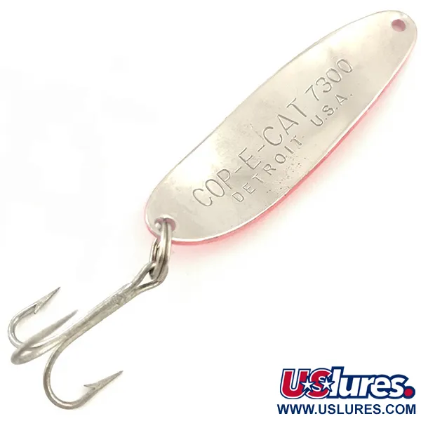 Eppinger Dardevle Cop-E-Cat 7300 UV Blinker, Pink/Nickel, 10g, #5123