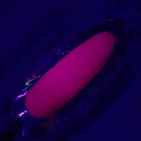 Blue Fox Rattlin Pixee Blinker, Pink UV / Rainbow Herring, 14g, #5127