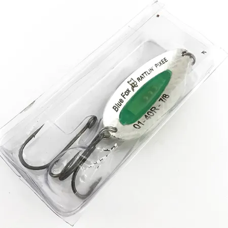 Blue Fox Rattlin Pixee Blinker, Rainbow Gold/Grün, 24g, Rassel, #5130