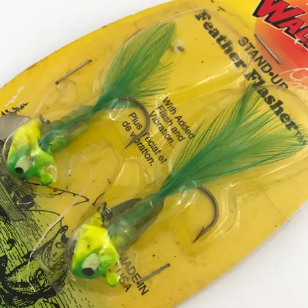 Apex Feather Flasher Jig, Chartreuse, 7g, Stand-up-Kopf, #5134