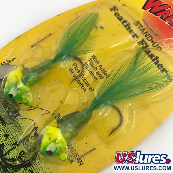 Apex Feather Flasher Jig, Chartreuse, 7g, Stand-up-Kopf, #5134