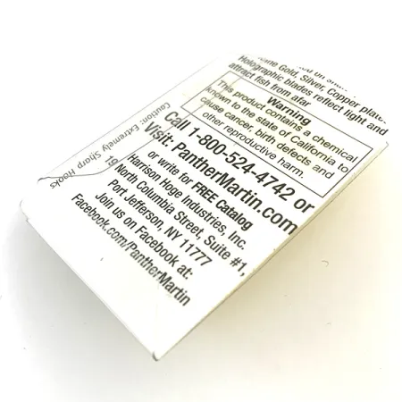 Panther Martin 2 Spinner, Gold, 2.5g, In-Line Design, #5169