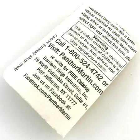 Panther Martin 4 Spinner, Silber / Blau, 4g, In-Line Blatt, #5171