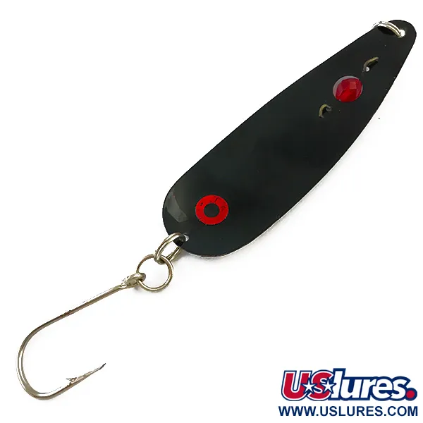 Eppinger Red Eye Evil Eye Schlepplöffel, Schwarz/Rot, 9g, Glasperle, #5180