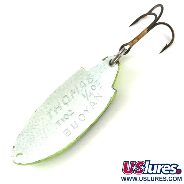 Thomas Buoyant UV Blinker, Chartreuse/Weiß UV, 7g, UV-aktiv, #5186