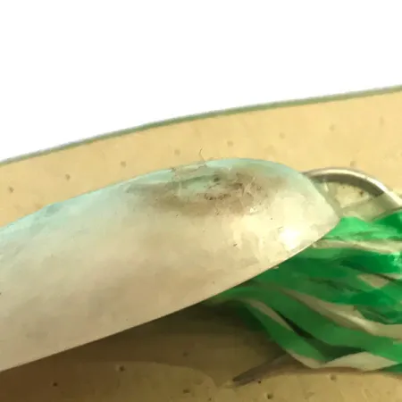 Hydro Lures Weedless Hydro Spoon UV Blinker, Weiß/Grün, 14g, #5197