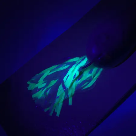 Hydro Lures Weedless Hydro Spoon UV Blinker, Weiß/Grün, 14g, #5197