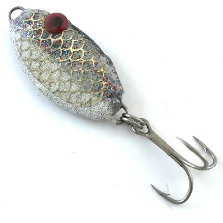 Bomber Slab Spoon Zocker, Weiß / Rot / Gold, 18g, Glitter-Finish, #5209