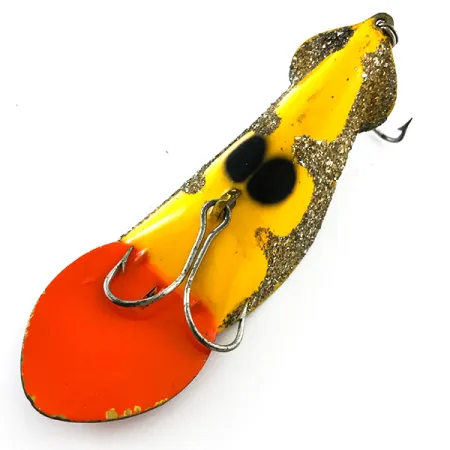 Buck Perry Spoonplug Schlepplöffel, Gelb/Orange/Grau, 21g, #5220