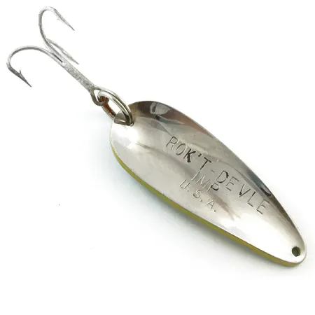 Dardevle Rok't Imp Blinker, Yellow / Green / Nickel, 21g, #5222