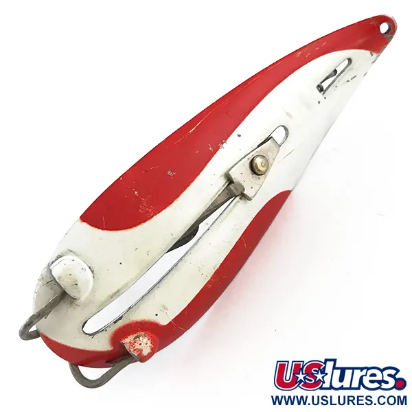 LARSON BAIT FISHTRAP Löffelblinker, Rot/Weiß/Nickel, 17g, Krautschutz, #5250