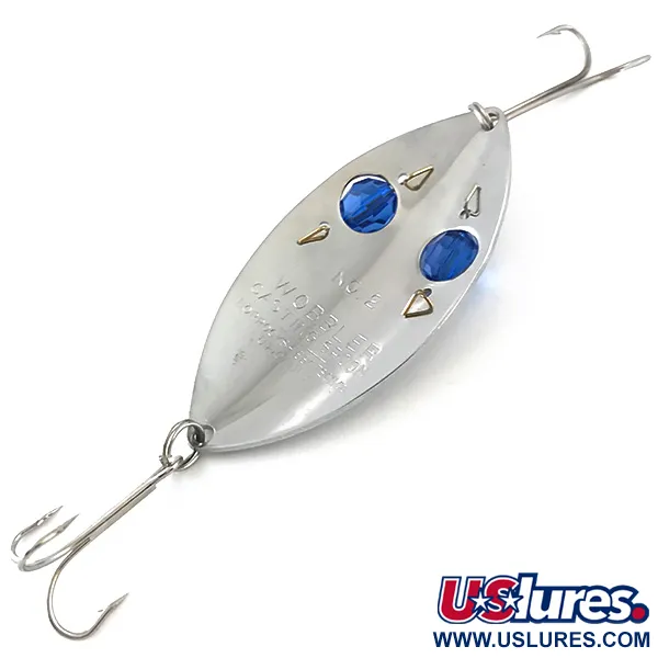 Horrocks-Ibbotson Wobbler Blinker, Nickel/Blau, 23g, Glasperlen, #5260