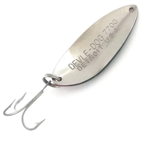 Dardevle Devle Dog 7700 Blinker, Rot/Grün/Nickel, 14g, Wobble, #5270