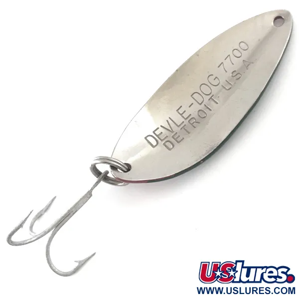 Dardevle Devle Dog 7700 Blinker, Rot/Grün/Nickel, 14g, Wobble, #5270