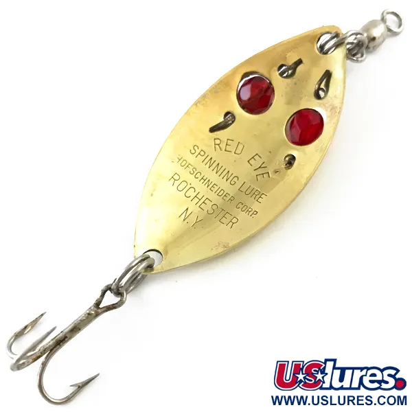 Hofschneider Red Eye junior Blinker, Gold, 6.5g, Glasperlen, #5280
