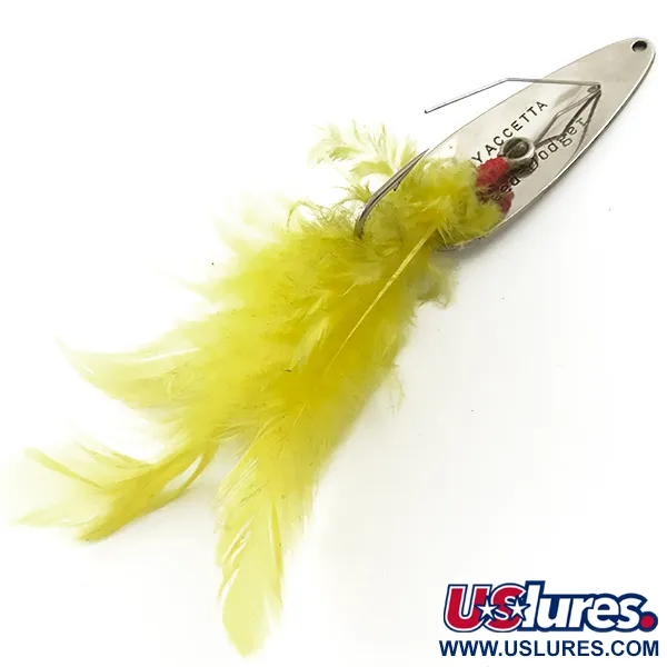 Tony Accetta Weed-Dodger Krautblinker, Nickel/Gelb, 10g, Federn, #5284