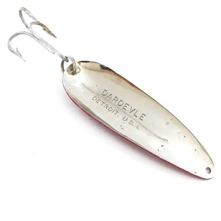 Eppinger Dardevle Blinker, Rot / Weiß / Nickel, 28g, Detroit, #5299