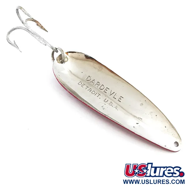 Eppinger Dardevle Blinker, Rot / Weiß / Nickel, 28g, Detroit, #5299