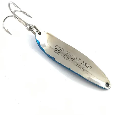 Dardevle Cop-E-Cat 7400 Blinker, Nickel/Blau, 14g, Poliert, #5304