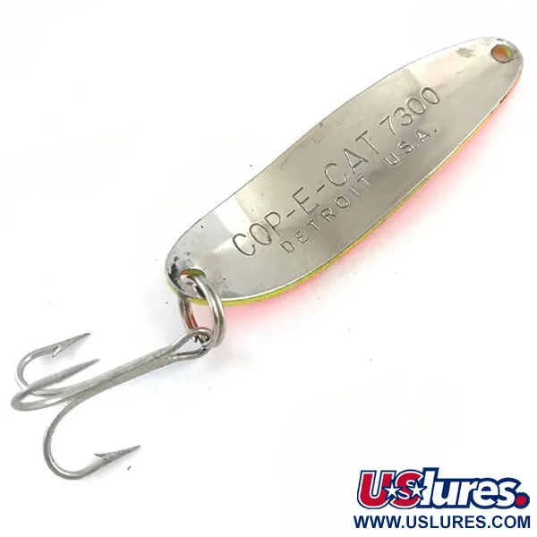 Dardevle Cop-E-Cat 7300 UV Blinker, Gelb/Orange, 10g, UV-Dekor, #5308