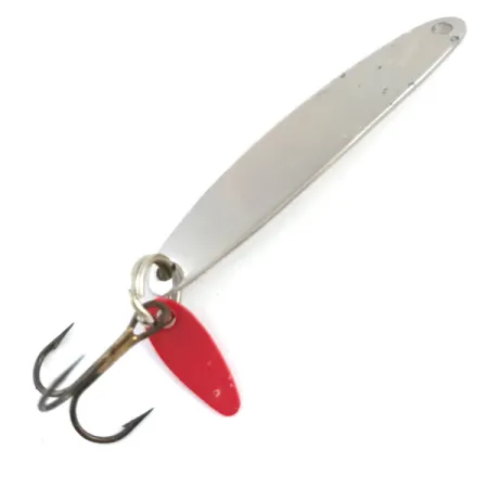 Bay de Noc Swedish Pimple Vertikalköder, Nickel / Rot, 6g, #5313