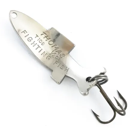 Thomas Fighting fish Blinker, Nickel / Blau, 7g, Schuppenmuster, #5326