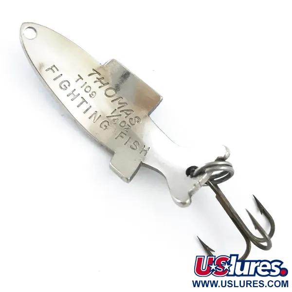 Thomas Fighting fish Blinker, Nickel / Blau, 7g, Schuppenmuster, #5326