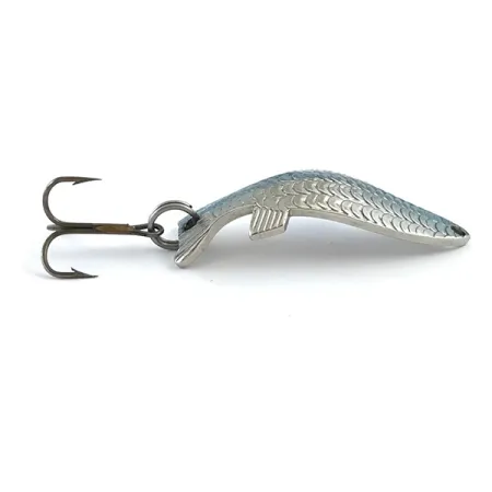 Thomas Fighting fish Blinker, Nickel / Blau, 7g, Schuppenmuster, #5326