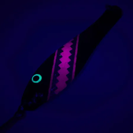 Trinidad Tackle OPTIMIZER Trolling Spoon UV, Schwarz/Rot/Silber, 17g, #5346