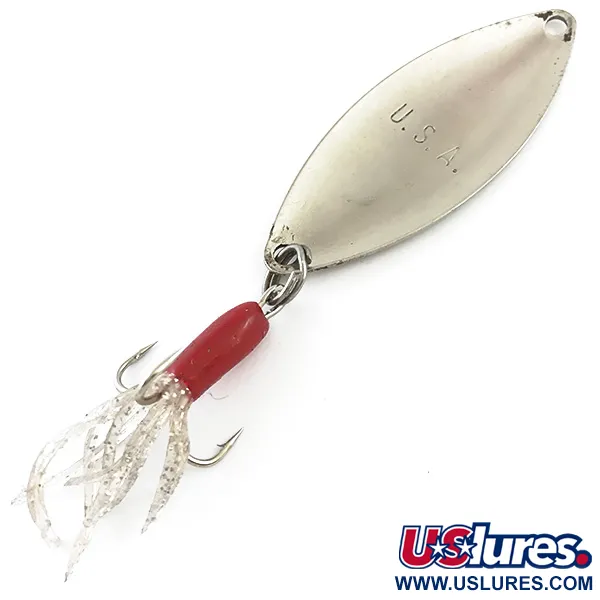Mepps Spoon 2 Blinker, Nickel/Rot, 9g, Federtreble, #5363