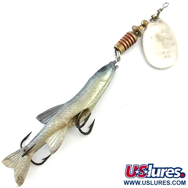 Mepps Aglia 3 Mino Spinner, Silber/Weiß/Schwarz, 10g, Softbait, #5381