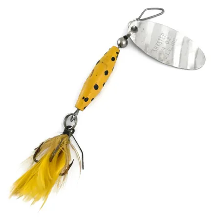 Glen Evans Shyster Spinner, Nickel / Gelb, 7g, Federdrilling, #5382