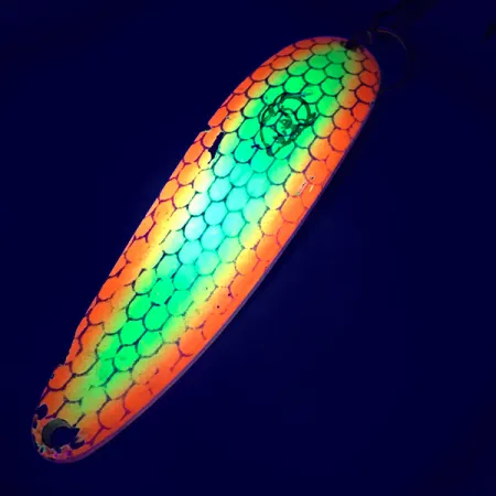 Dardevle Cop-E-Cat 7400 UV Blinker, Gelb/Orange, 19g, UV-aktiv, #5389