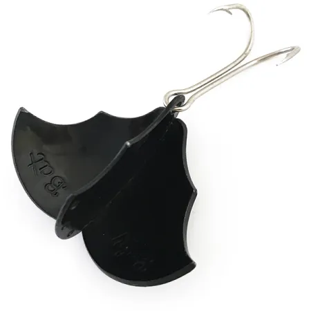 Prescott Spinner Baby Bat Löffel, Schwarz, 14g, Metallflügel, #5409