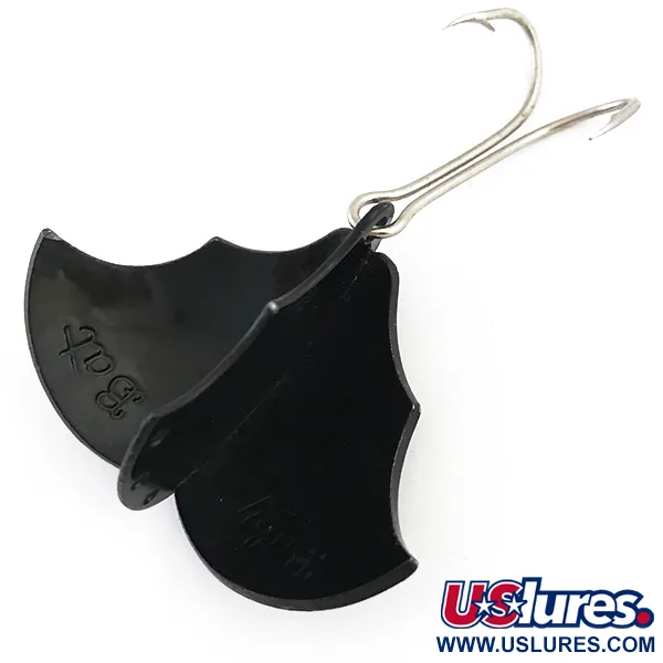 Prescott Spinner Baby Bat Löffel, Schwarz, 14g, Metallflügel, #5409