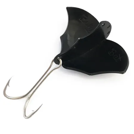 Prescott Spinner Baby Bat Löffel, Schwarz, 14g, Metallflügel, #5409
