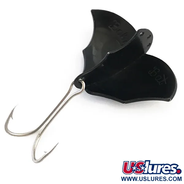 Prescott Spinner Baby Bat Löffel, Schwarz, 14g, Metallflügel, #5409